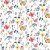Vaha kangas PVC Summer Meadow - sininen