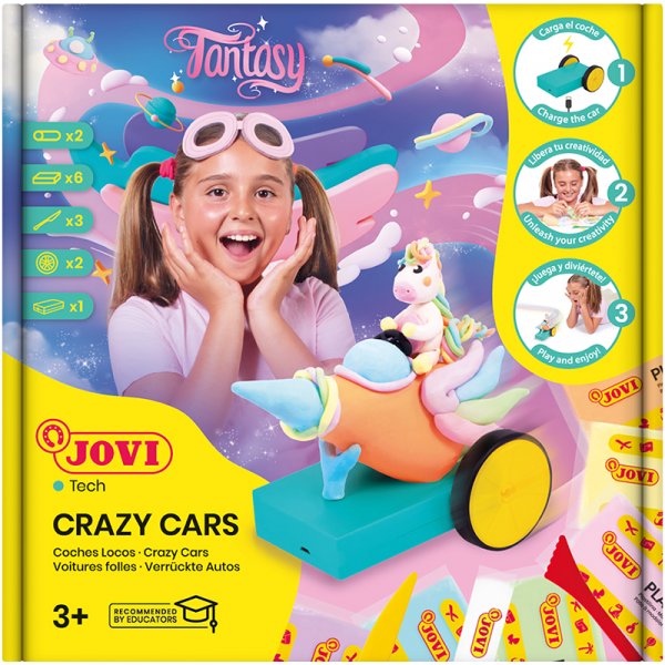 Savisetti - Jovi-tech Plastilina - Kilpa-autosarja pastellivrit