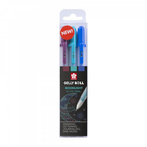 Geelikynt Sakura Gelly Roll Set 3 kyn - Galaxy