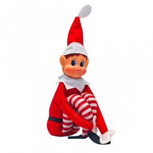 Tonttu hyllyll� - 30cm - Punainen - Tonttu/Tytt�