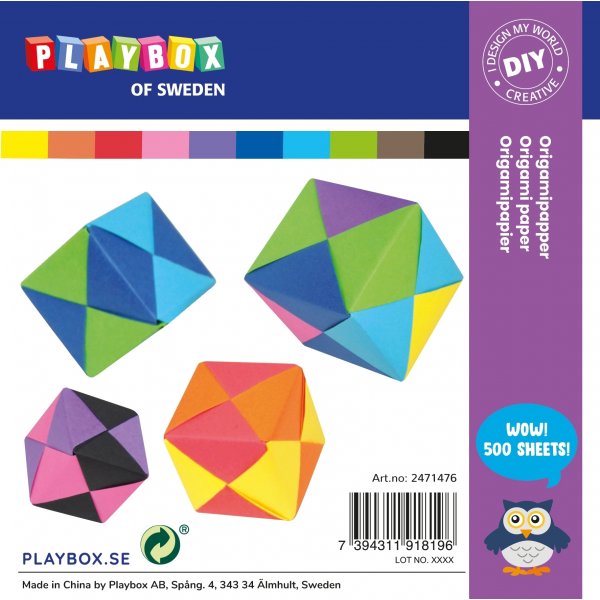 Origami paperi 10 vri - 15 x 15 cm - 70g - 500 arkkia