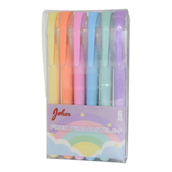Merkkikynt pastelli - 6 vri