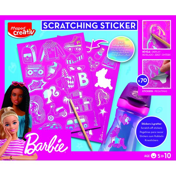 Barbie - Maped - Holografiset raaputustarrat (5 vuotta)