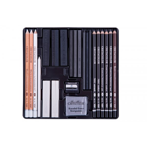 Kynsarja Lyijykynt Cretacolor Black & White - 25 kpl