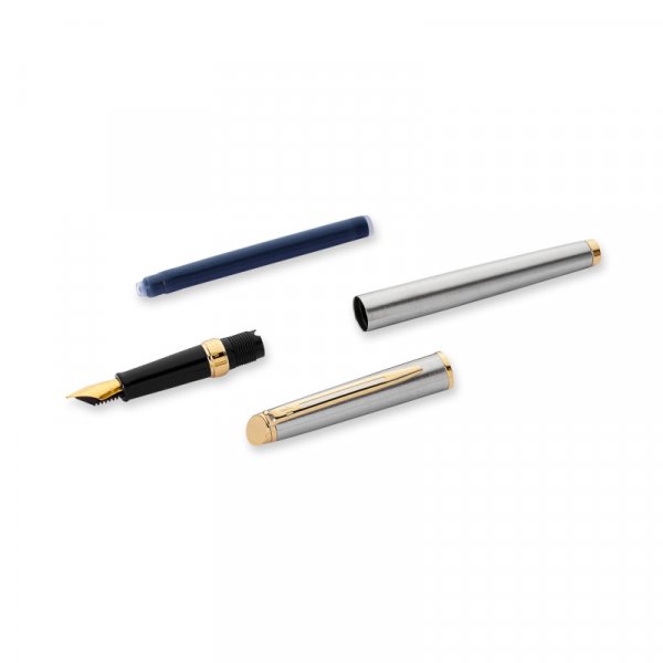 Tytekyn Waterman Hmisphre - Ruostumaton ters Gold Trim - Medium Blue