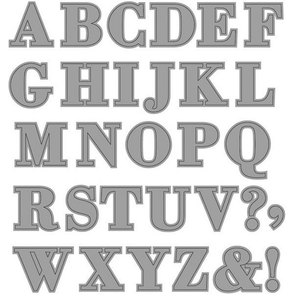 Leikkausmalli - aakkoset