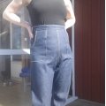 Asiakaskuva Denim kangas - Tummansininen - 150 cm
