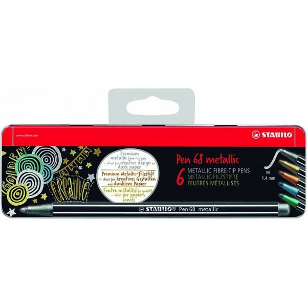 Kuitukyn Pen 68 Metallikotelo - 6 kpl