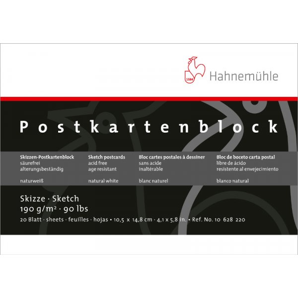 Piirustuslehti Hahnemhle Sketch Postikortti 190g - 10,5x14,8cm