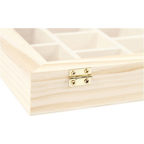 Laatikko lasikannella