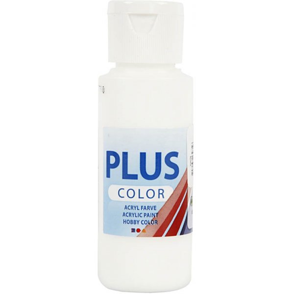 Plus Color Hobby maali - valkoinen - 60 ml