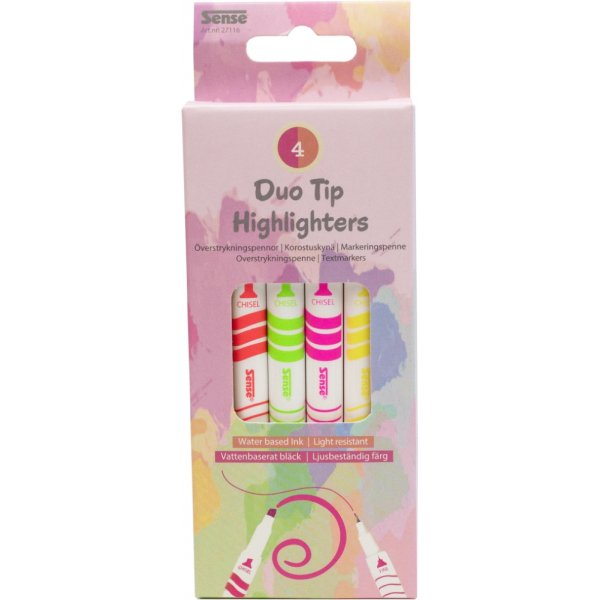Duo Tip Highlighter 4P