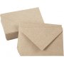 Kierrtetty kirjekuori - luonnollinen - 7,8 x 11,5 cm - 50 kpl