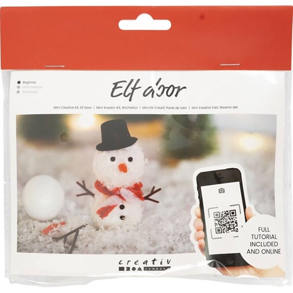 Mini DIY Kit Joulupukin ovi - Lumiukko