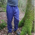 Asiakaskuva Pesty pellavakangas Isadora 150 cm - Tummansininen