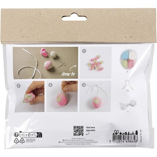 Mini DIY Kit -mallinnus, marmoroituja munia