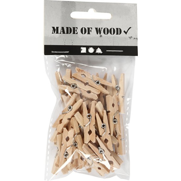 Pyykkipojat - 30 x 3 mm - 30 kpl Pyykkipojat - 30 x 3 mm - 30 kpl