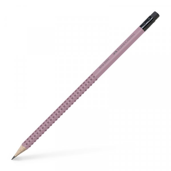 Lyijykyn - Faber-Castell - Grip 2001 B pyyhekumikrjell - Shadow pink