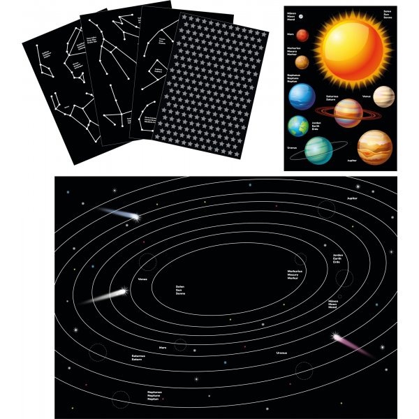 Space Stickers -askartelusetti