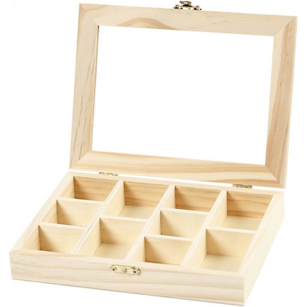 Laatikko lasikannella