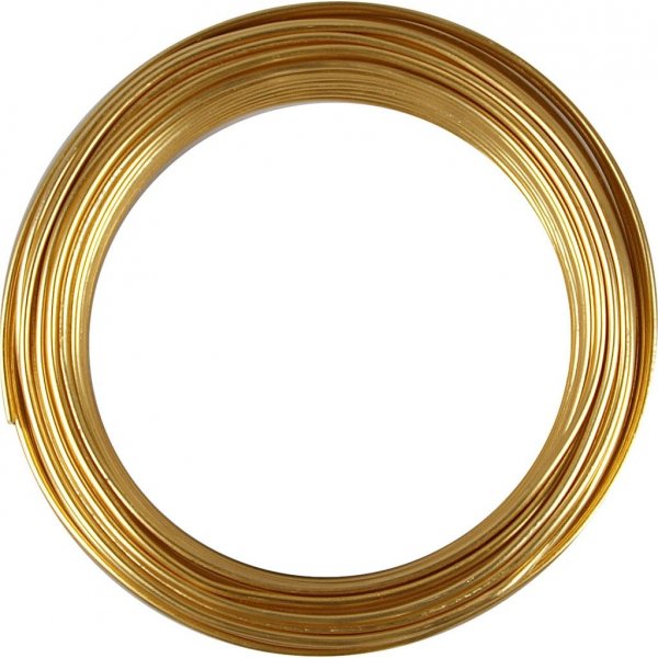 Alumiinilanka - 3 mm - kulta - 29 m