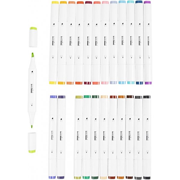 Piirustuskyn - tydentvt vrit - 24 kpl