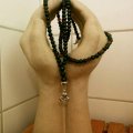 Asiakaskuva Puuhelmet 6 mm - tummanvihre� 110 kpl rei�n halkaisija 2,0 mm