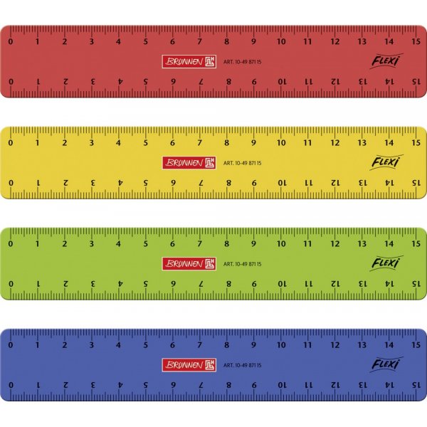 Viivain Flexi-setti - 15 cm