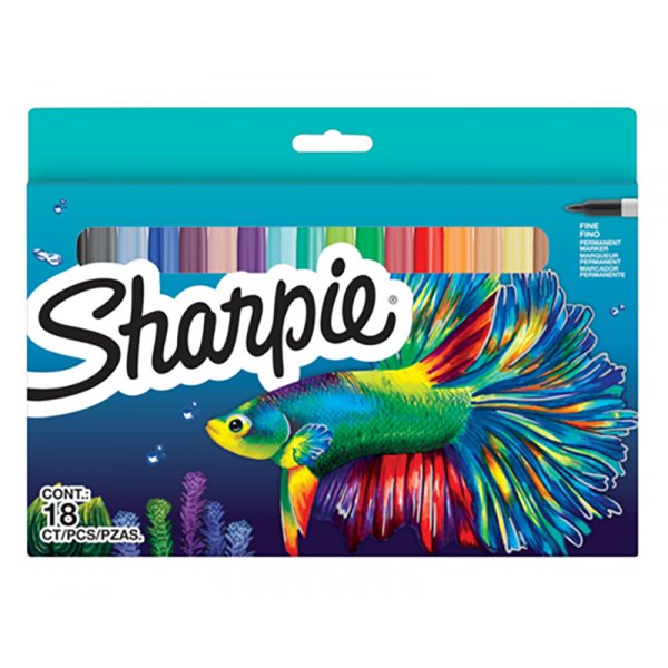 Sharpie Big Pack - Kampanjapaketti - Hanging Tuck 6 - 18 pakkausta lajittelemattomia vrej