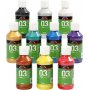 Koulumaali Akryyli - Metalli - sekavrit - metalli - 10 x 120 ml