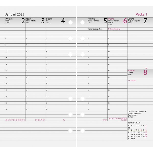 Jrjestelmkalenteri - Diary Manager - Almanacksfrlaget