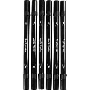 Tekstiilitussit mustat kaksik�rkiset 2,3-3,6 mm 6 kpl