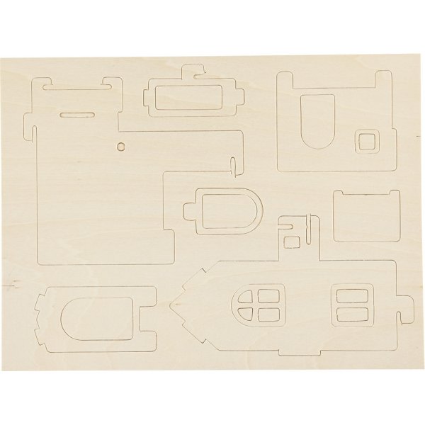 3D Rakennushahmo - Talo parvekkeella