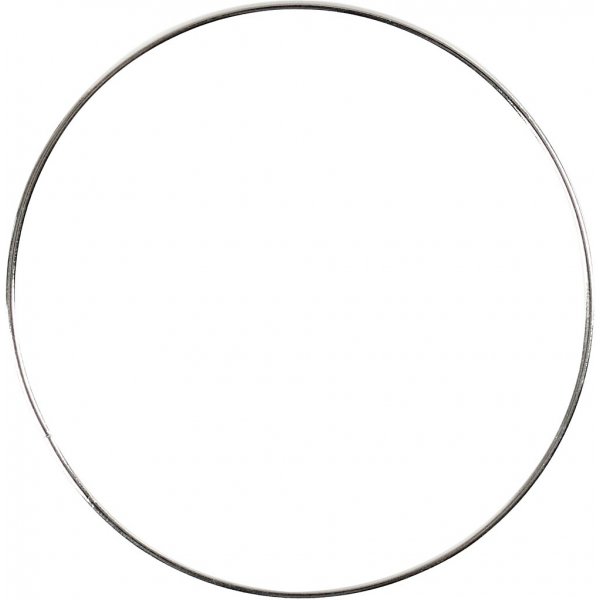 Metallisormus - hopea - Ø7 cm - 10 kpl Metallisormus - hopea - Ø7 cm - 10 kpl