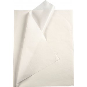 Pehmopaperi - valkoinen - 50 x 70 cm - 14 g -10 arkkia Pehmopaperi - valkoinen - 50 x 70 cm - 14 g -10 arkkia