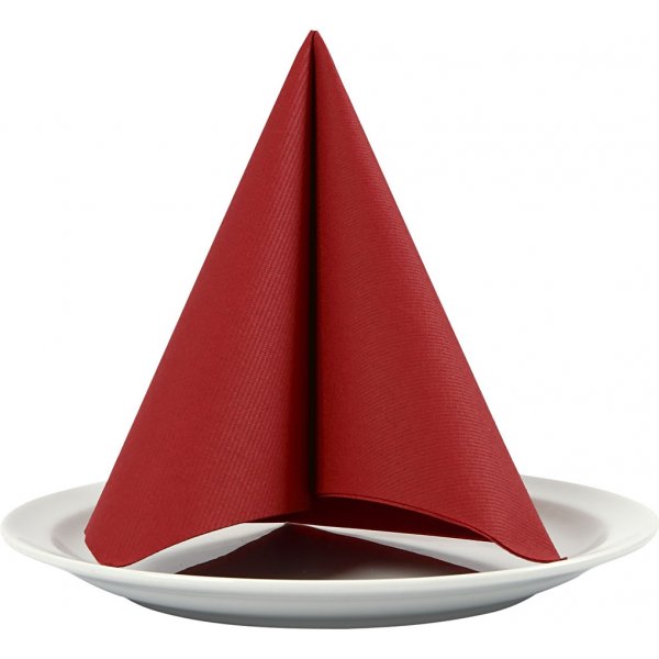 Lautasliinat - viininpunainen - 20 kpl