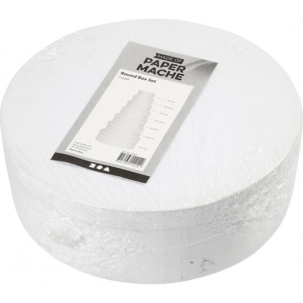 7-in-1 pyöreät laatikot - valkoinen 7-in-1 pyöreät laatikot - valkoinen