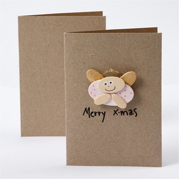 Postikortti kirjekuorella - luonnollinen - 10,5 x 15 cm - 10 kpl