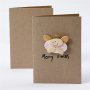 Postikortti kirjekuorella - luonnollinen - 10,5 x 15 cm - 10 kpl