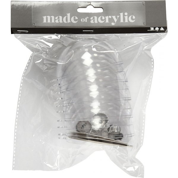 Koristepallo - läpinäkyvä - Ø8 cm - 5 kpl Koristepallo - läpinäkyvä - Ø8 cm - 5 kpl