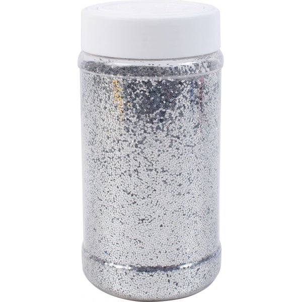 Glitter sprinkle karkea hopea