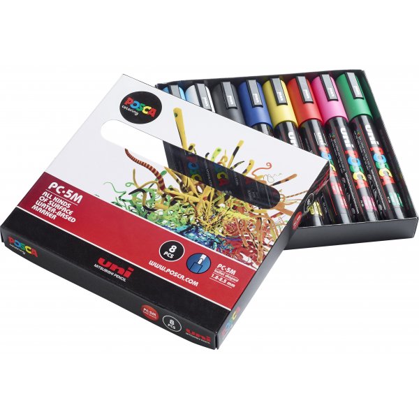 Uni Posca PC-5M - 8 kyn