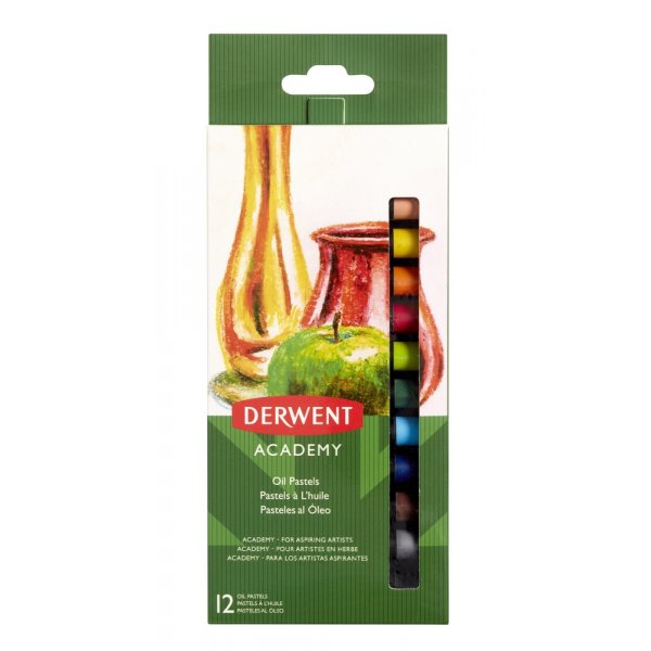 Derwent Oil Pastellis - 12 vrikynt