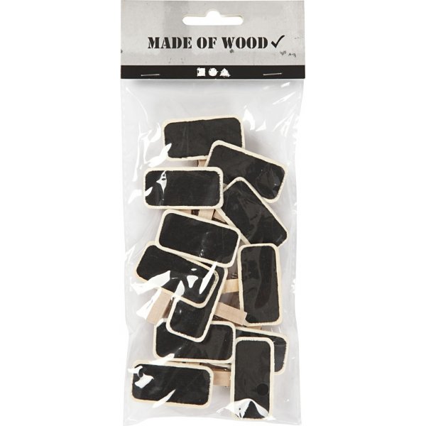 Lauta pidikkeellä - 4 x 2 cm - 12 kpl Lauta pidikkeellä - 4 x 2 cm - 12 kpl