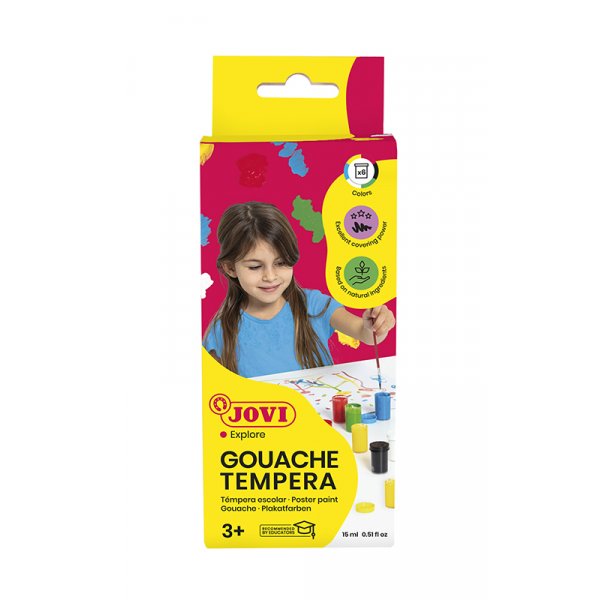 Tempera vri - Jovi - Guassi 6 vri 15 ml