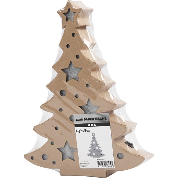 Pahvihahmo sisäänrakennetulla valolla - joulukuusi Pahvihahmo sisäänrakennetulla valolla - joulukuusi