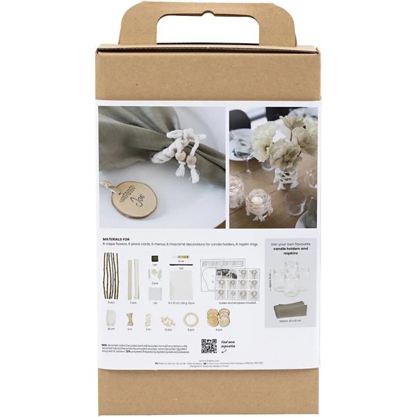 DIY Kit Pöytäkoristelu, luonnollinen DIY Kit Pöytäkoristelu, luonnollinen