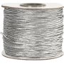 Elastinen nauha 1 mm - hopea metalli - 100 m