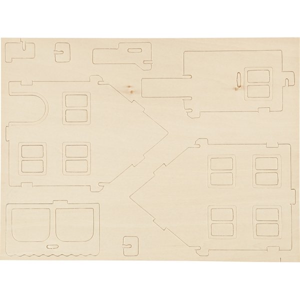 3D Rakennushahmo - Talo kuistilla