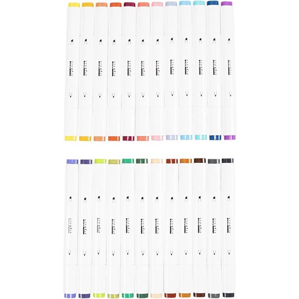 Piirustuskyn - tydentvt vrit - 24 kpl